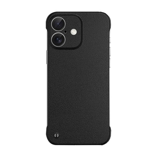 For iPhone 16 Plus Frameless Litchi Texture PC Phone Case(Graphite Black) - iPhone 16 Plus Cases by PMC Jewellery | Online Shopping South Africa | PMC Jewellery | Buy Now Pay Later Mobicred