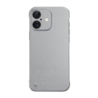 For iPhone 16 Plus Frameless Litchi Texture PC Phone Case(Titanium Silver) - iPhone 16 Plus Cases by PMC Jewellery | Online Shopping South Africa | PMC Jewellery | Buy Now Pay Later Mobicred