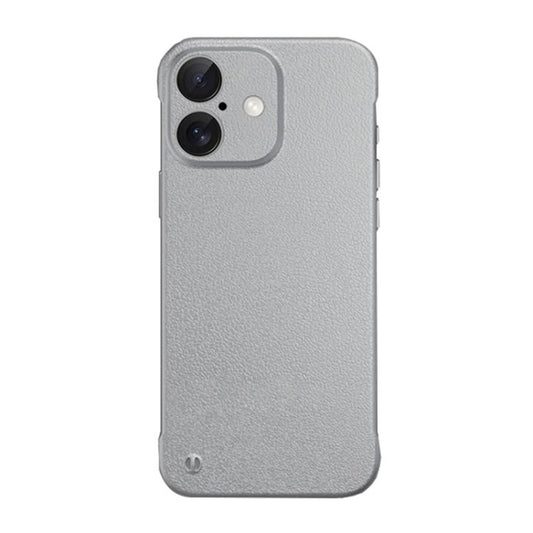 For iPhone 16 Plus Frameless Litchi Texture PC Phone Case(Titanium Silver) - iPhone 16 Plus Cases by PMC Jewellery | Online Shopping South Africa | PMC Jewellery | Buy Now Pay Later Mobicred
