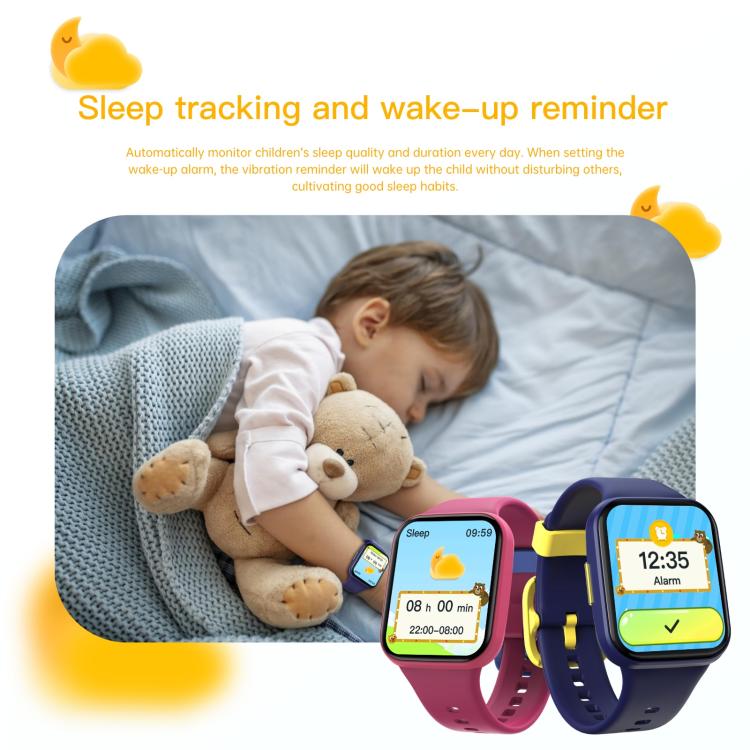 Wish 6 1.69 inch TFT Color Screen IP68 Water-resistant Children Companion Smart Watch(Pink)