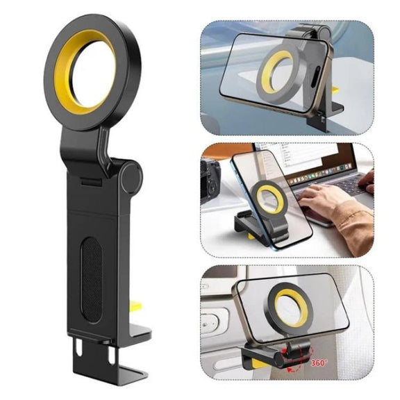 CH21 Portable Folding Travel Phone Holder Airplane Train Desktop Magnetic Phone Holder
