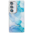 For Samsung Galaxy S25 5G Electroplated Marble Texture Phone Case(Blue Green M9) - Galaxy S25 5G Cases by PMC Jewellery | Online Shopping South Africa | PMC Jewellery | Buy Now Pay Later Mobicred