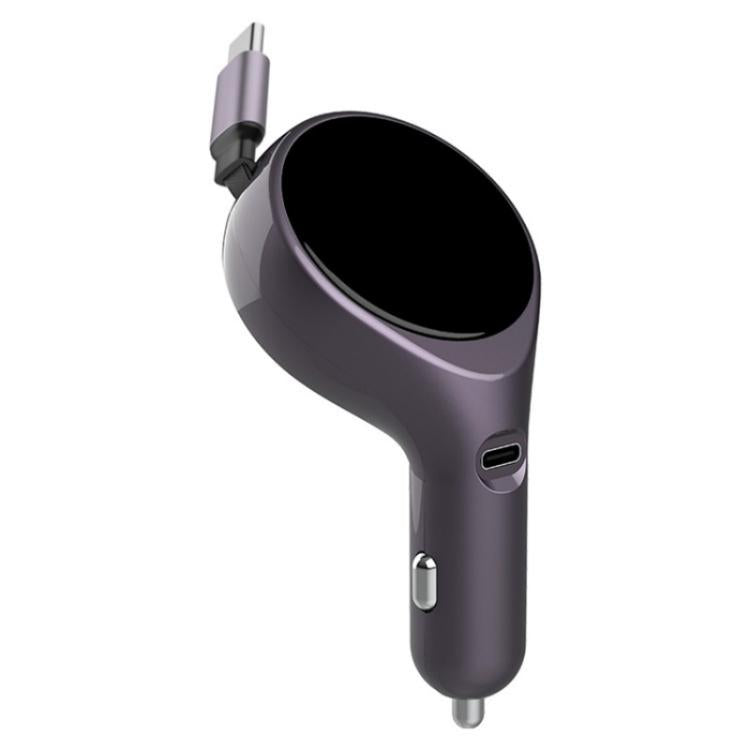 K1 With Retractable Cable Car Charger Type-C PD 20W Fast Charging Adapter - Car Charger by PMC TechLife | Online Shopping South Africa | PMC TechLife | Buy Now Pay Later Mobicred