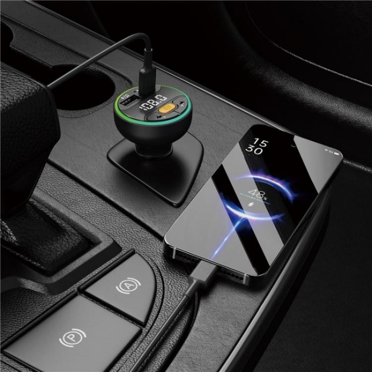 C9 Digital Display FM Transmitter Multifunctional Bluetooth Car MP3 Player USB Type-C Charger - Car Charger by PMC TechLife | Online Shopping South Africa | PMC TechLife | Buy Now Pay Later Mobicred