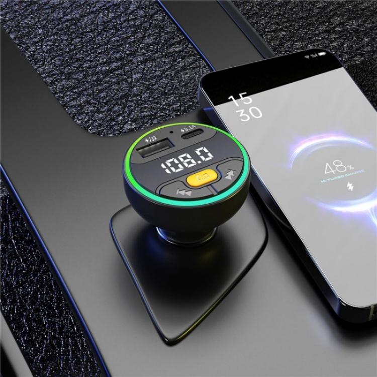 C9 Digital Display FM Transmitter Multifunctional Bluetooth Car MP3 Player USB Type-C Charger - Car Charger by PMC TechLife | Online Shopping South Africa | PMC TechLife | Buy Now Pay Later Mobicred