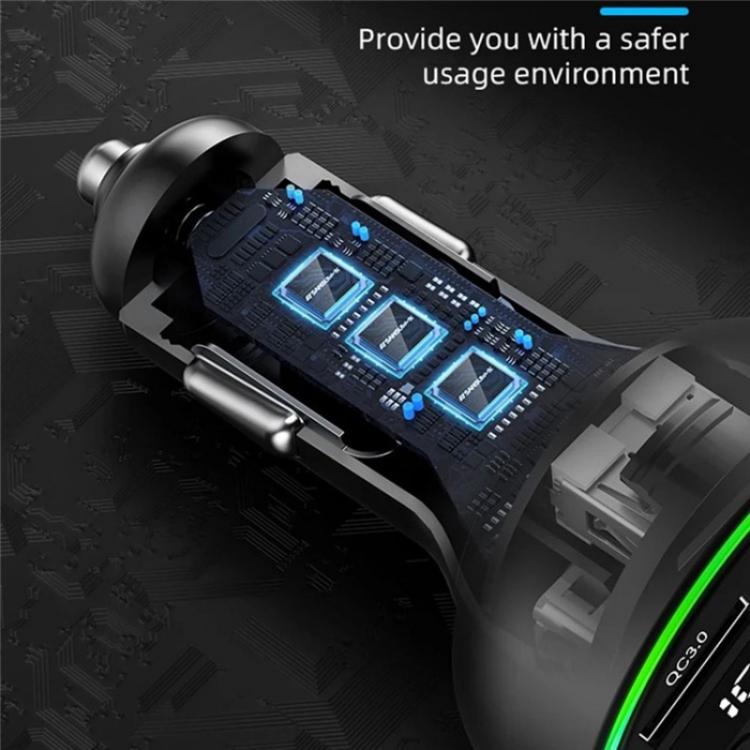 C9S QC3.0 PD 30W Charger FM Transmitter Multifunctional Bluetooth Car MP3 Player - Bluetooth Car Kits by PMC TechLife | Online Shopping South Africa | PMC TechLife | Buy Now Pay Later Mobicred