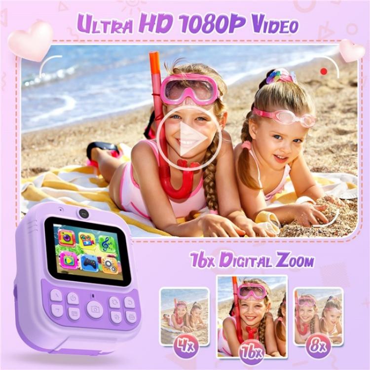 E8 2.4 Inch Screen Photo Printing Video Recorder Multifunctional Kids Dual Lens Camera(Pink) - Children Cameras by PMC TechLife | Online Shopping South Africa | PMC TechLife | Buy Now Pay Later Mobicred