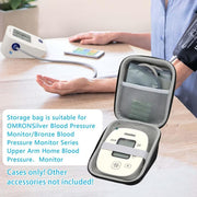 For Omron / Yuyue Portable Electronic Blood Pressure Device Storage Protective Bag, Specification:With Mesh Bag
