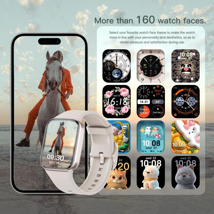 Q23 Pro 1.83 inch Color Screen IP68 Water-resistant Bluetooth Call Smart Watch, Support Wellness Tracking(Blue)