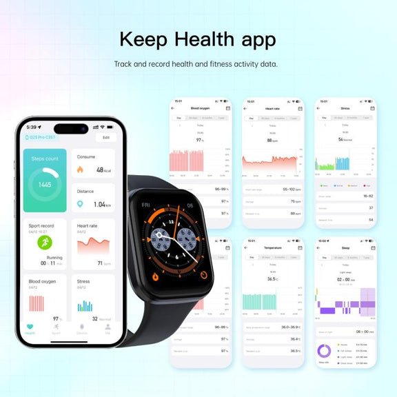 Q23 Pro 1.83 inch Color Screen IP68 Water-resistant Bluetooth Call Smart Watch, Support Wellness Tracking(Blue)