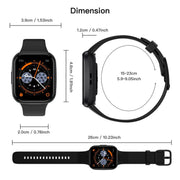 Q23 Pro 1.83 inch Color Screen IP68 Water-resistant Bluetooth Call Smart Watch, Support Wellness Tracking(Blue)