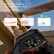 Q23 Pro 1.83 inch Color Screen IP68 Water-resistant Bluetooth Call Smart Watch, Support Wellness Tracking(Blue)