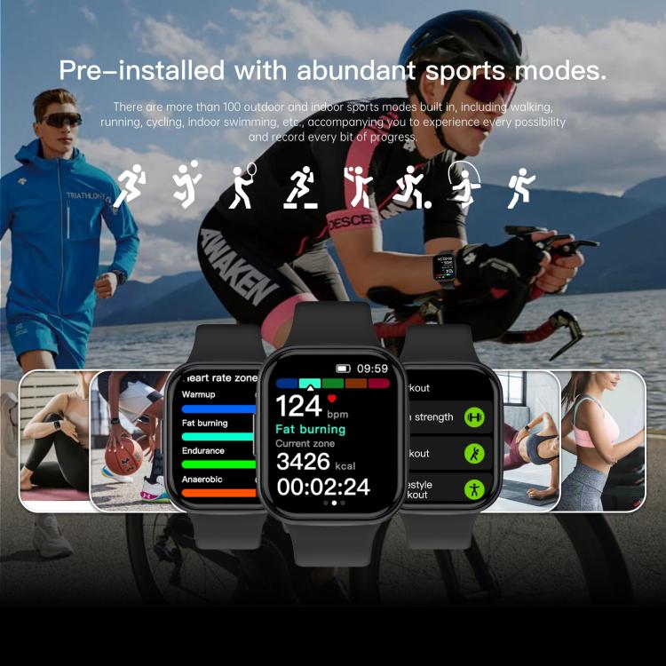 Q23 Pro 1.83 inch Color Screen IP68 Water-resistant Bluetooth Call Smart Watch, Support Wellness Tracking(Blue)