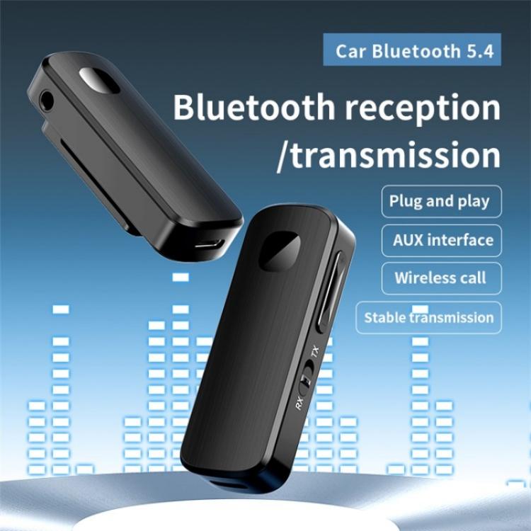 M18 Transmitter Receiver 2-in-1 Speaker Headphone Wireless Car Lapel Clip Bluetooth 5.4 Adapter - free shipping - PMC TechLife - Order now!