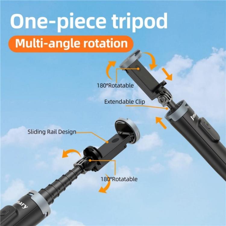 JMARY KT-259 360 Degree Rotating Phone Clip Retractable Selfie Stick Tripod - free shipping - PMC TechLife - Order now!