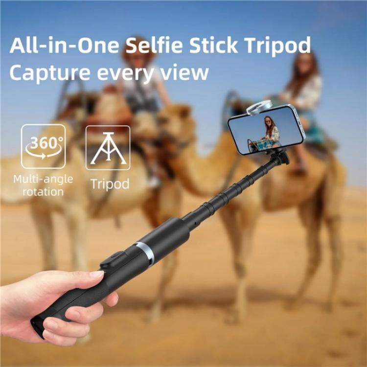 JMARY KT-259 360 Degree Rotating Phone Clip Retractable Selfie Stick Tripod - free shipping - PMC TechLife - Order now!