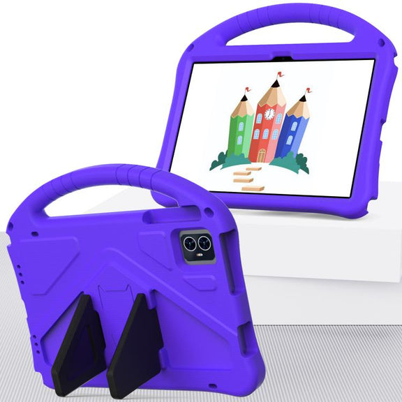 For onn. 10.1 Tablet Gen 4 2024 EVA Shockproof Tablet Case with Holder(Purple)