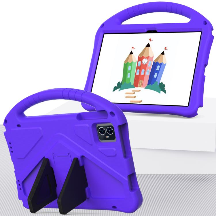 For onn. 10.1 Tablet Gen 4 2024 EVA Shockproof Tablet Case with Holder(Purple)