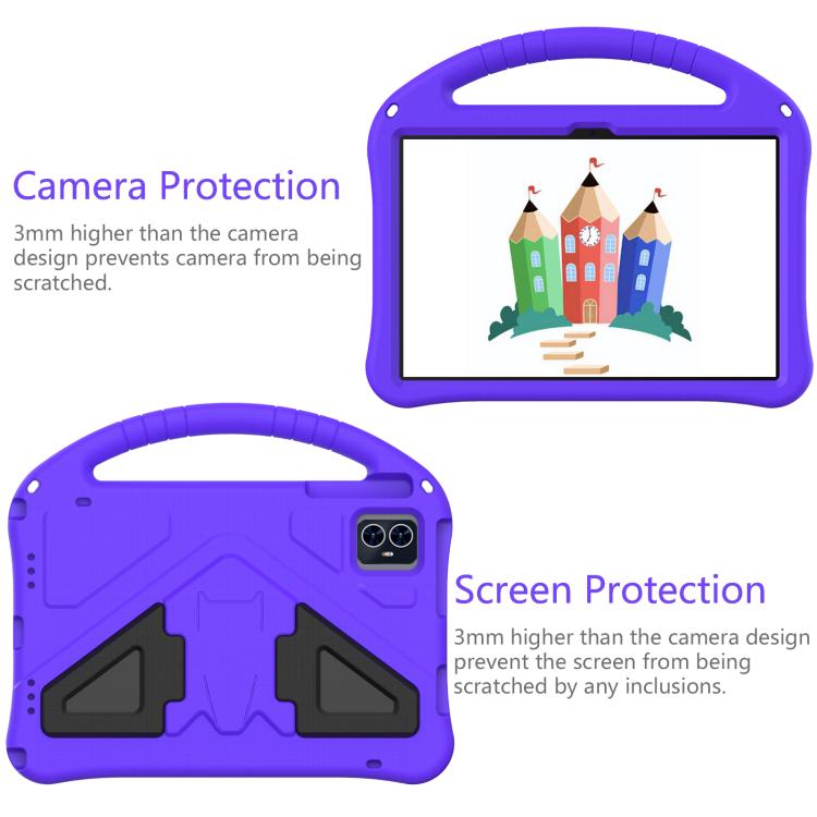 For onn. 10.1 Tablet Gen 4 2024 EVA Shockproof Tablet Case with Holder(Purple) - Others by PMC TechLife | Online Shopping South Africa | PMC TechLife | Buy Now Pay Later Mobicred