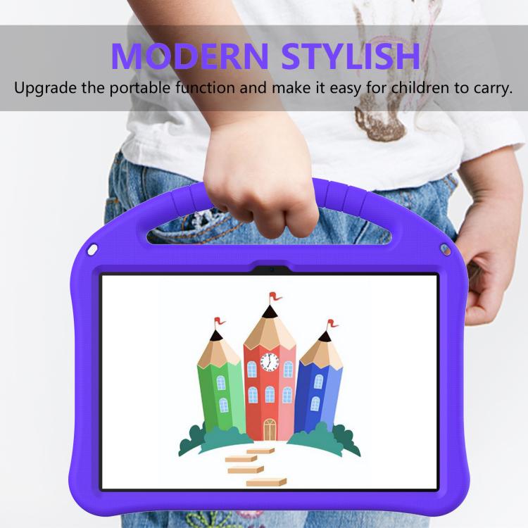 For onn. 10.1 Tablet Gen 4 2024 EVA Shockproof Tablet Case with Holder(Purple)