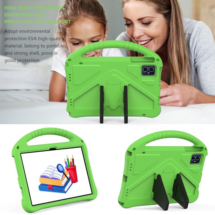 For onn. 10.1 Tablet Gen 4 2024 EVA Shockproof Tablet Case with Holder(Green) - free shipping - PMC TechLife - Order now!