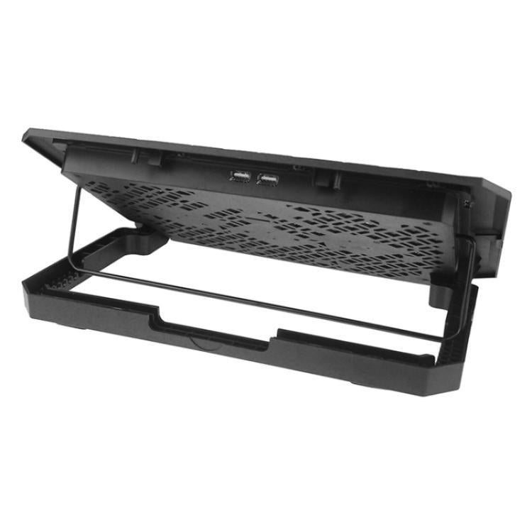 X4 4 Fan 7-Speed Control Noiseless Height Adjustable Stand Laptop Cooling Pad - Cooling Pads by PMC TechLife | Online Shopping South Africa | PMC TechLife | Buy Now Pay Later Mobicred