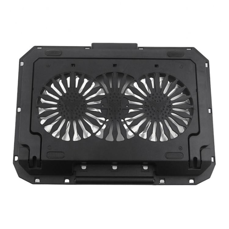 N22 Dual USB Ports Adjustable Laptop Stand Portable Cooling Pad with Phone Holder