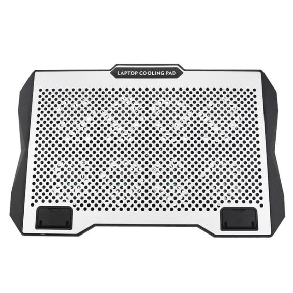 S608 RGB Light 8 Silent Fans Adjustable Height Stand Laptop Cooling Pad with Phone Holder
