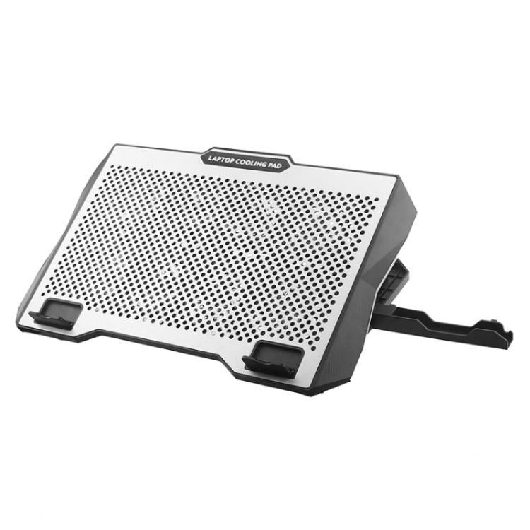 S608 RGB Light 8 Silent Fans Adjustable Height Stand Laptop Cooling Pad with Phone Holder - Cooling Pads by PMC TechLife | Online Shopping South Africa | PMC TechLife | Buy Now Pay Later Mobicred