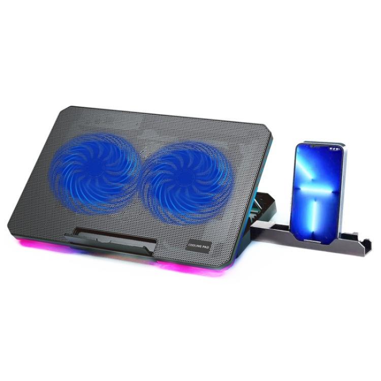 CP252 Adjustable Angle Notebook Cooler Stand Dual Fan Laptop Cooling Pad - Cooling Pads by PMC TechLife | Online Shopping South Africa | PMC TechLife | Buy Now Pay Later Mobicred