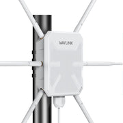 WAVLINK WN588HX3 AX3000 Outdoor WiFi Extender with 6 Antennas Dual Band WiFi Repeater, Plug:US Plug