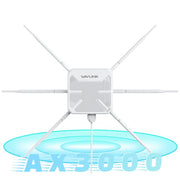 WAVLINK WN588HX3 AX3000 Outdoor WiFi Extender with 6 Antennas Dual Band WiFi Repeater, Plug:UK Plug