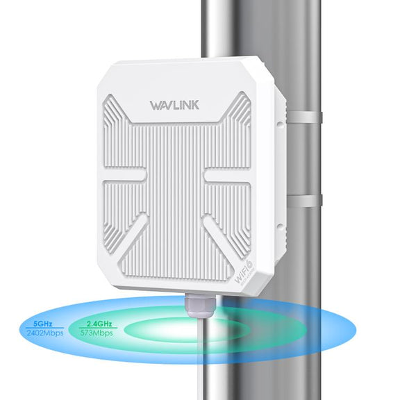 WAVLINK WN573HP3 Built-In 12dBi Directional Antenna Outdoor AX3000 Dual Band Repeater, Plug:EU Plug