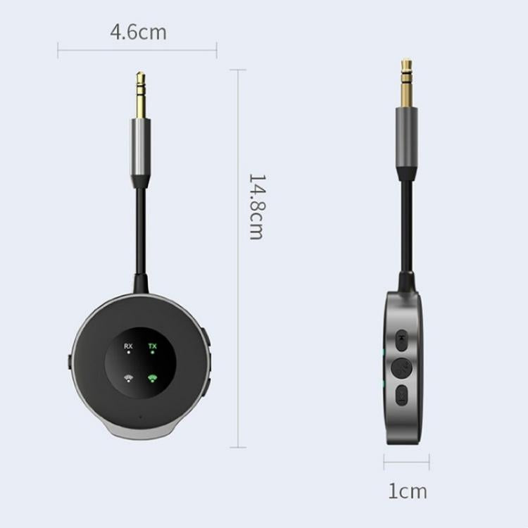 W11 Wireless Music Streaming Audio Adapter 2-in-1 Car Bluetooth 5.3 Transmitter Receiver