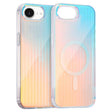 For iPhone 16e Laser Engraved Texture MagSafe Phone Case(Vertical Stripes) - iPhone 16e Cases by PMC TechLife | Online Shopping South Africa | PMC TechLife | Buy Now Pay Later Mobicred