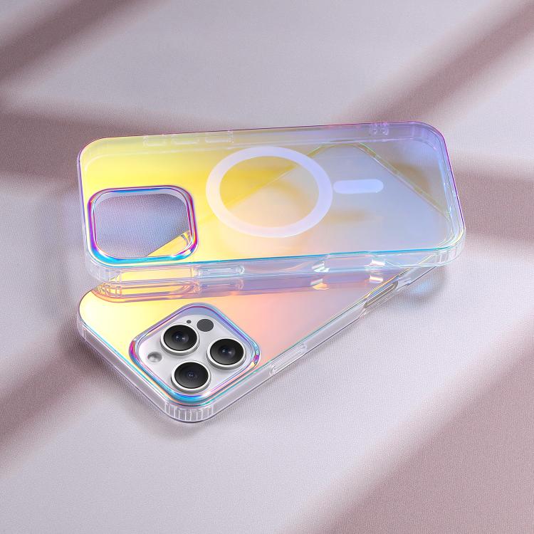 For iPhone 16e Laser Engraved Texture MagSafe Phone Case(Vertical Stripes)