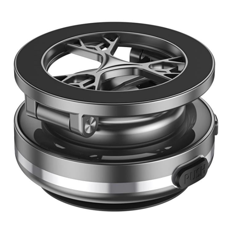 C6 Adjustable Folding Rotating Car Stand Vacuum Suction Cup Magnetic Phone Holder(Grey) - Wireless Charger Holders by PMc TechLife | Online Shopping South Africa | PMc TechLife | Buy Now Pay Later Mobicred