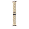 For Apple Watch 46mm / 49mm / 45mm / 44mm Heart-Shaped Embossed Leather Watch Band(Apricot) - Watch Bands by PMC TechLife | Online Shopping South Africa | PMC TechLife | Buy Now Pay Later Mobicred