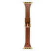 For Apple Watch 46mm / 49mm / 45mm / 44mm Heart-Shaped Embossed Leather Watch Band(Brown) - Watch Bands by PMC TechLife | Online Shopping South Africa | PMC TechLife | Buy Now Pay Later Mobicred