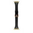 For Apple Watch 42mm / 41mm / 40mm / 38mm Heart-Shaped Embossed Leather Watch Band(Black) - Watch Bands by PMC TechLife | Online Shopping South Africa | PMC TechLife | Buy Now Pay Later Mobicred