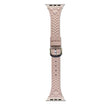 For Apple Watch 42mm / 41mm / 40mm / 38mm Heart-Shaped Embossed Leather Watch Band(Girly Pink) - Watch Bands by PMC TechLife | Online Shopping South Africa | PMC TechLife | Buy Now Pay Later Mobicred