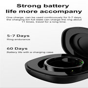 R08 SIZE 8 Smart Ring, Support Heart Rate / Blood Oxygen / Sleep / Multiple Sports Modes(Silver)