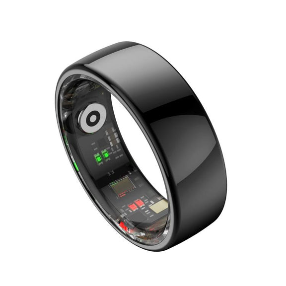 R08 SIZE 9 Smart Ring, Support Heart Rate / Blood Oxygen / Sleep / Multiple Sports Modes(Black)