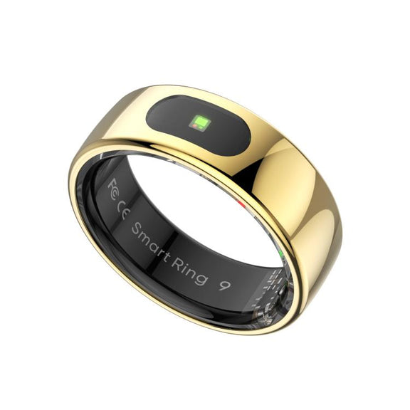 R08 SIZE 10 Smart Ring, Support Heart Rate / Blood Oxygen / Sleep / Multiple Sports Modes(Gold)