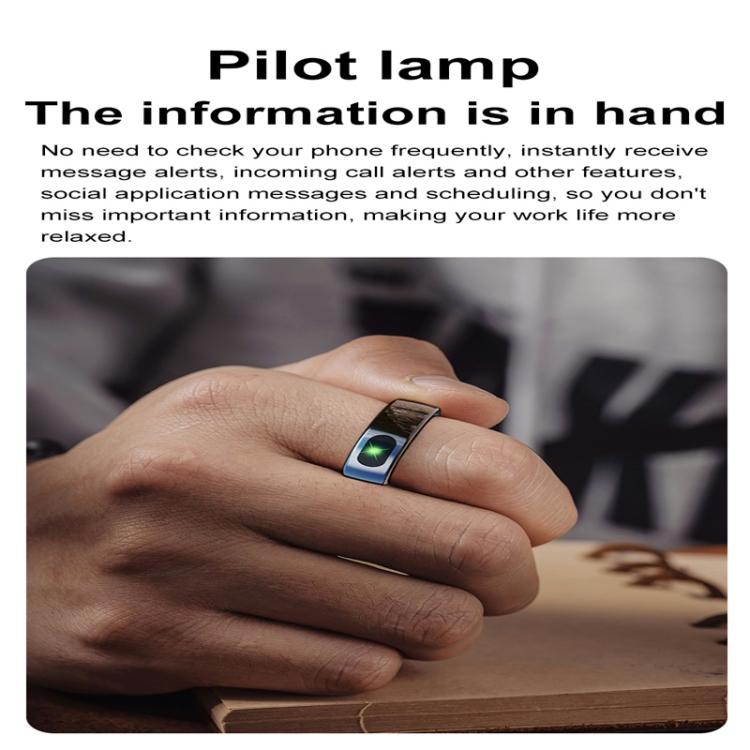 R08 SIZE 11 Smart Ring, Support Heart Rate / Blood Oxygen / Sleep / Multiple Sports Modes(Black)