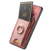 For Motorola Moto G Power 5G 2024 Retro Splitable Magnetic Stand Card Bag Leather Phone Case(Pink)