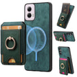 For Motorola Moto G Power 5G 2024 Retro Splitable Magnetic Stand Card Bag Leather Phone Case(Green) - Motorola Cases by PMC TechLife | Online Shopping South Africa | PMC TechLife | Buy Now Pay Later Mobicred