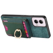 For Motorola Moto G Power 5G 2024 Retro Splitable Magnetic Stand Card Bag Leather Phone Case(Green)