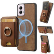 For Motorola Moto G Power 5G 2024 Retro Splitable Magnetic Stand Card Bag Leather Phone Case(Brown) - Motorola Cases by PMC TechLife | Online Shopping South Africa | PMC TechLife | Buy Now Pay Later Mobicred