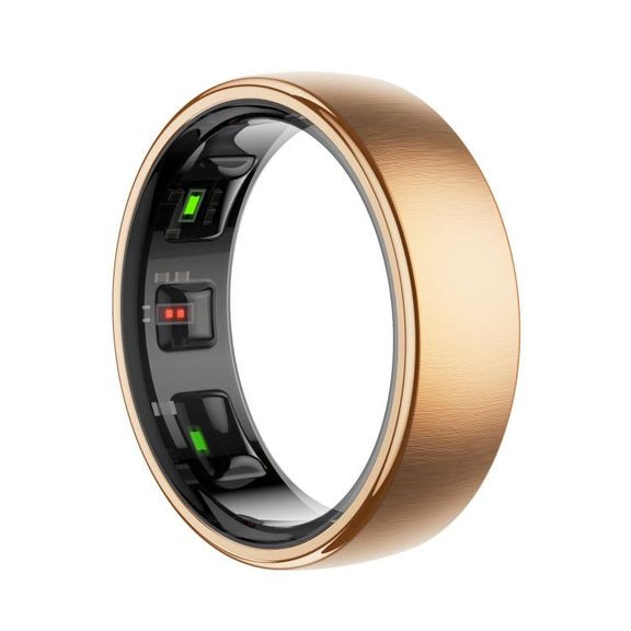 R10 SIZE 8 Smart Ring, Support Heart Rate / Blood Oxygen / Sleep / Multiple Sports Modes(Rose Gold)